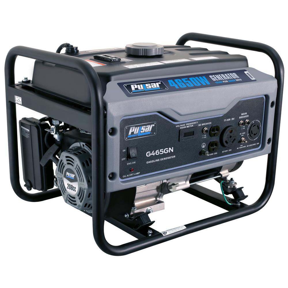 UPC 814726023959 product image for Pulsar 4,650/3,600-Watt Gasoline Powered Recoil Start Portable Generator with 20 | upcitemdb.com