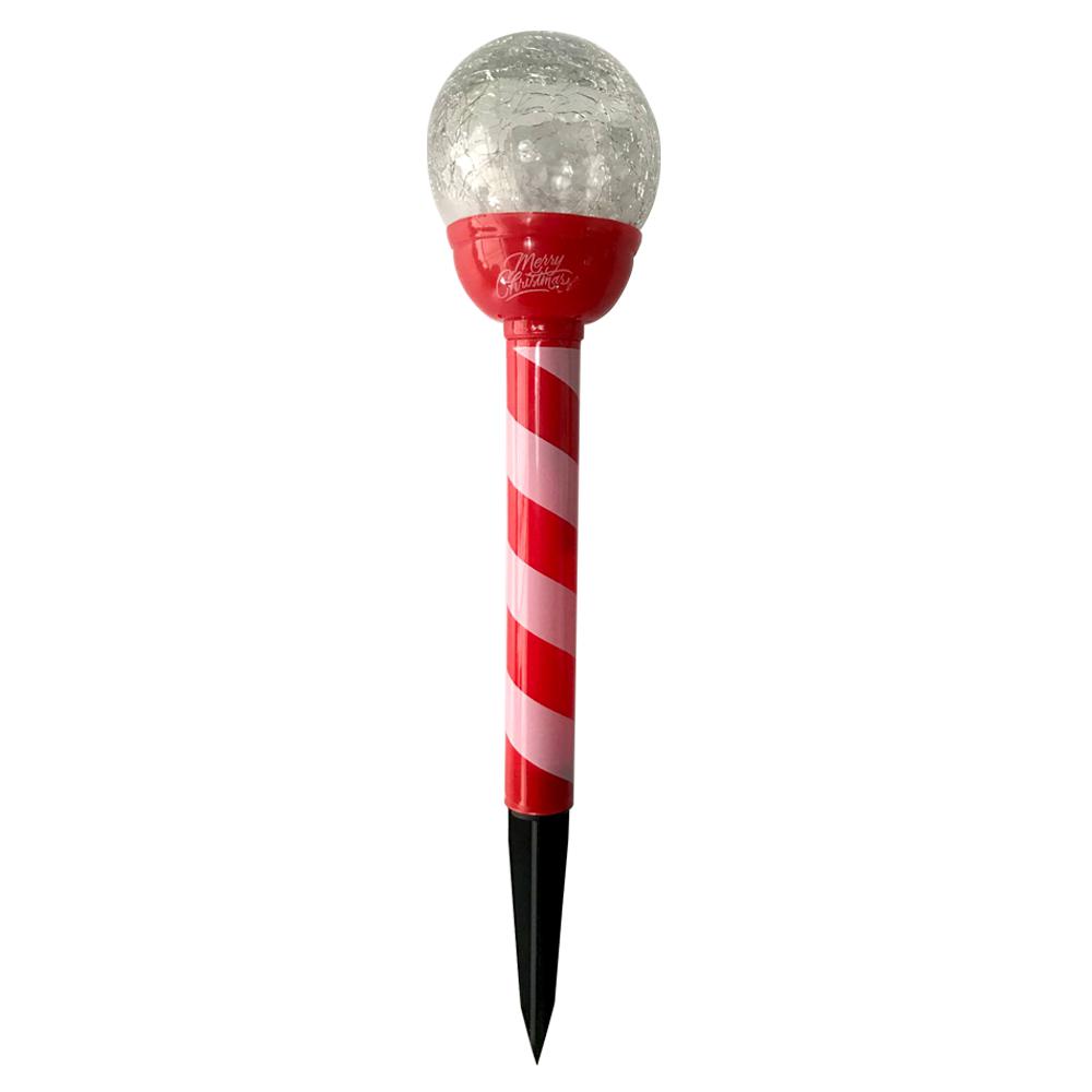Home Accents Holiday Solar Crackled Ball Stake Light BrickSeek