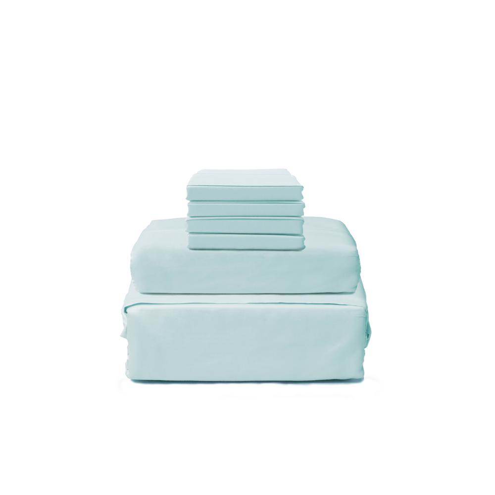Lintex Hotel Collection 1800 6 Piece Spa Blue Cotton Polyester King Hotel Collection 1800 6 Piece Spa Blue Cotton Polyester King Sheet Set
