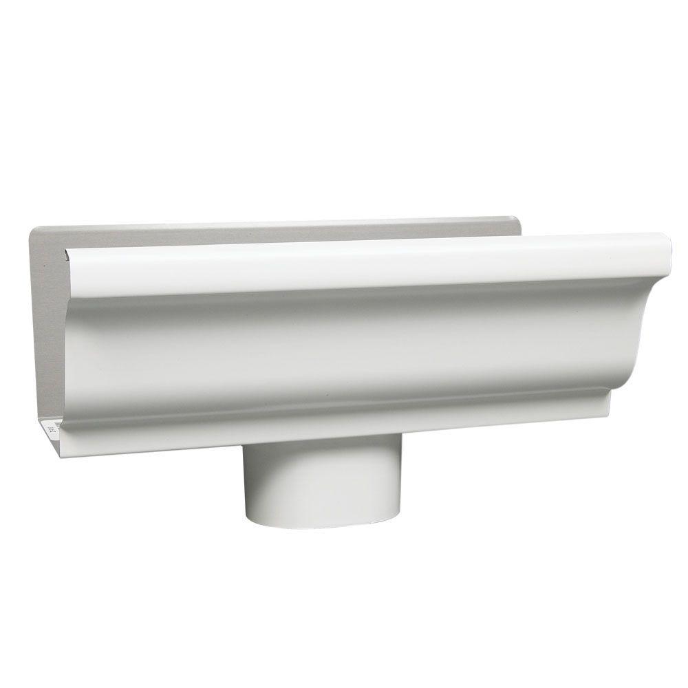 Amerimax Home Products 10 Ft. White Traditional Vinyl Gutter-M0573 ...