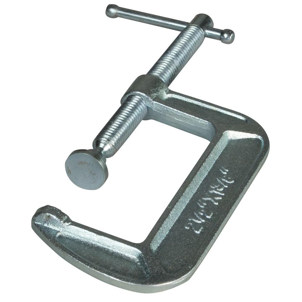 BESSEY 2-1/2 in. Drop Forged C-Clamp with 1-3/8 in. Throat Depth