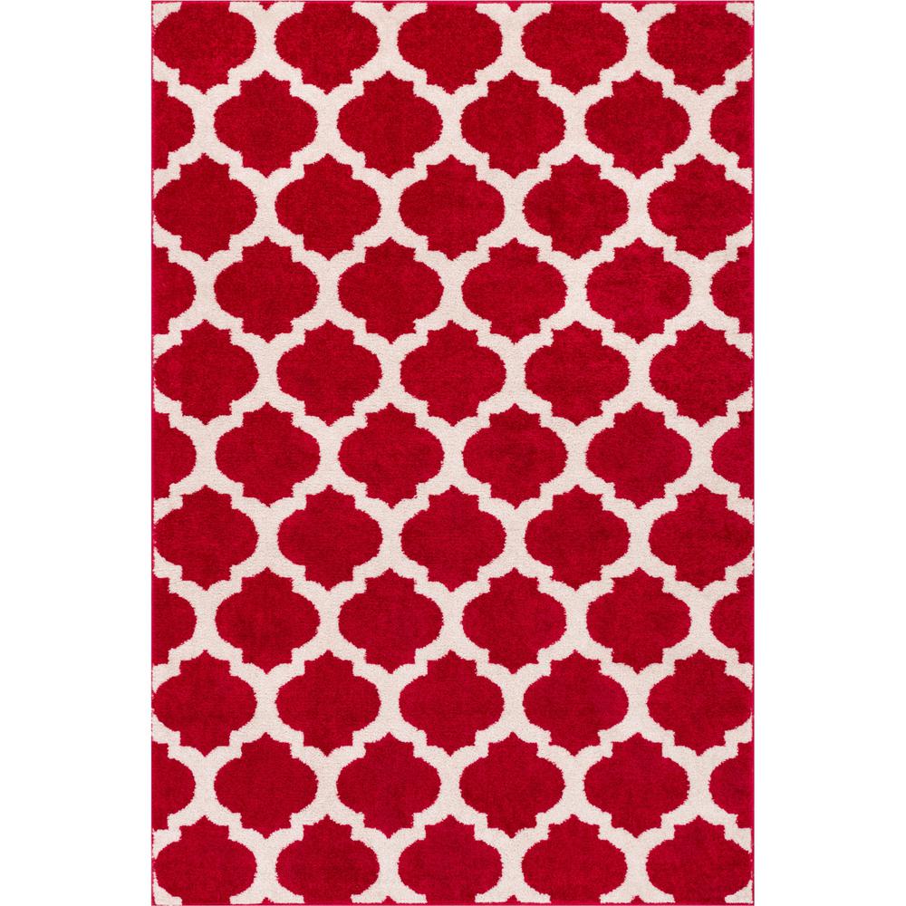 Well Woven Mystic Zoe Red 3 Ft X 5 Trellis Modern Area Rug Mc Well Woven Mystic Zoe Red 3 Ft X 5 Trellis Modern Area Rug