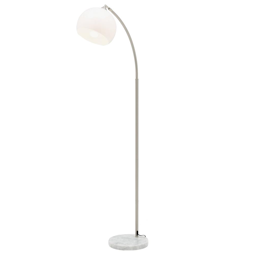 silver modern floor lamp