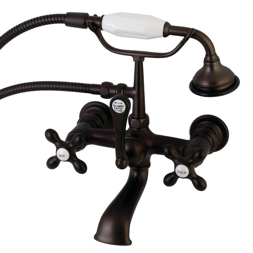 Kingston Brass Vintage 7 In Center 3 Handle Claw Foot Tub Faucet