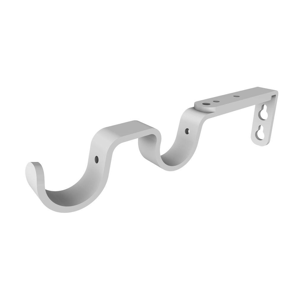 Umbra 1 in. Metal Ceiling Mount Brackets in Nickel (2Pack)244939410