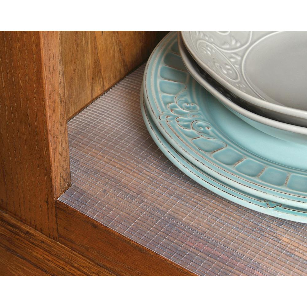 ConTact ZipNFit 18 in. x 4 ft. Clear Ribbed Perforated Vinyl Non