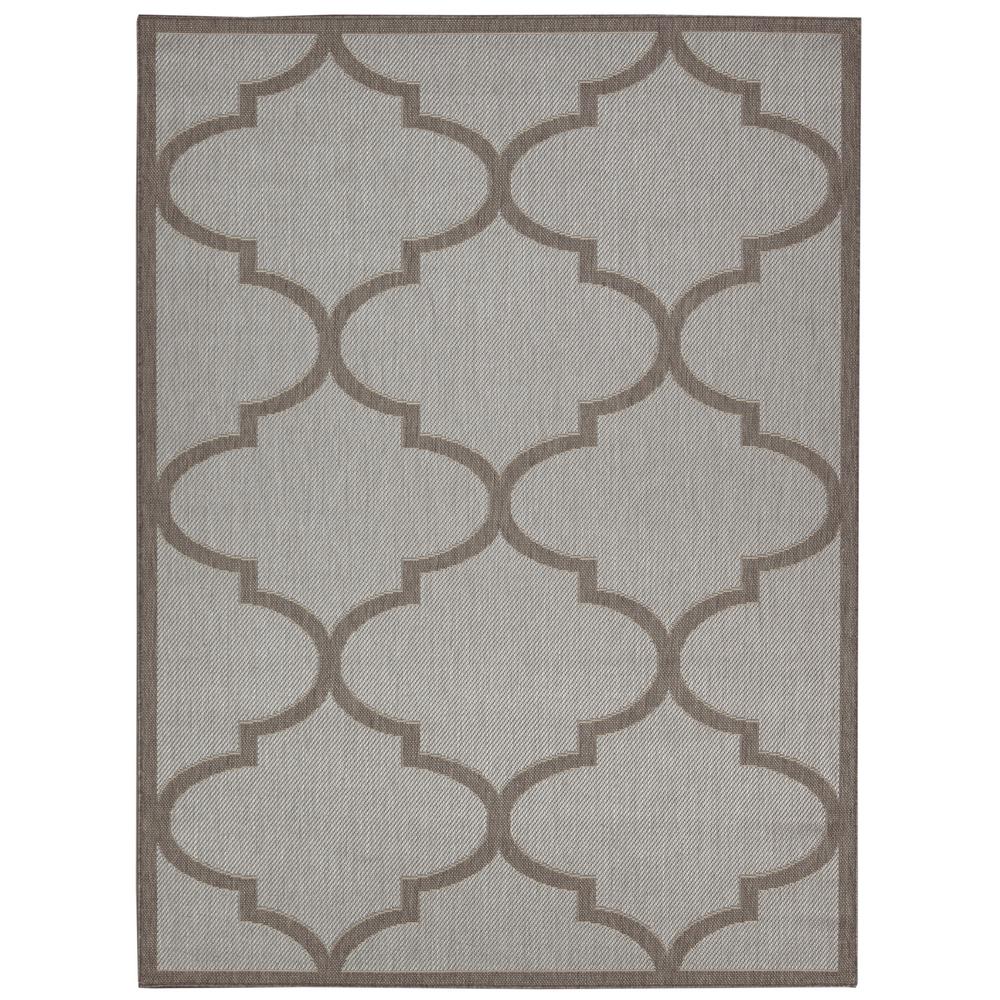 Ottomanson Jardin Collection Light Gray Morrocan Trellis Design Ottomanson Jardin Collection Light Gray