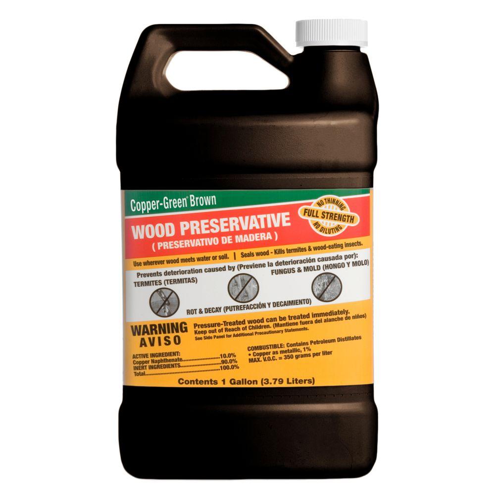 CopperGreen 1 gal. Brown Wood PreservativeCB1 The Home Depot