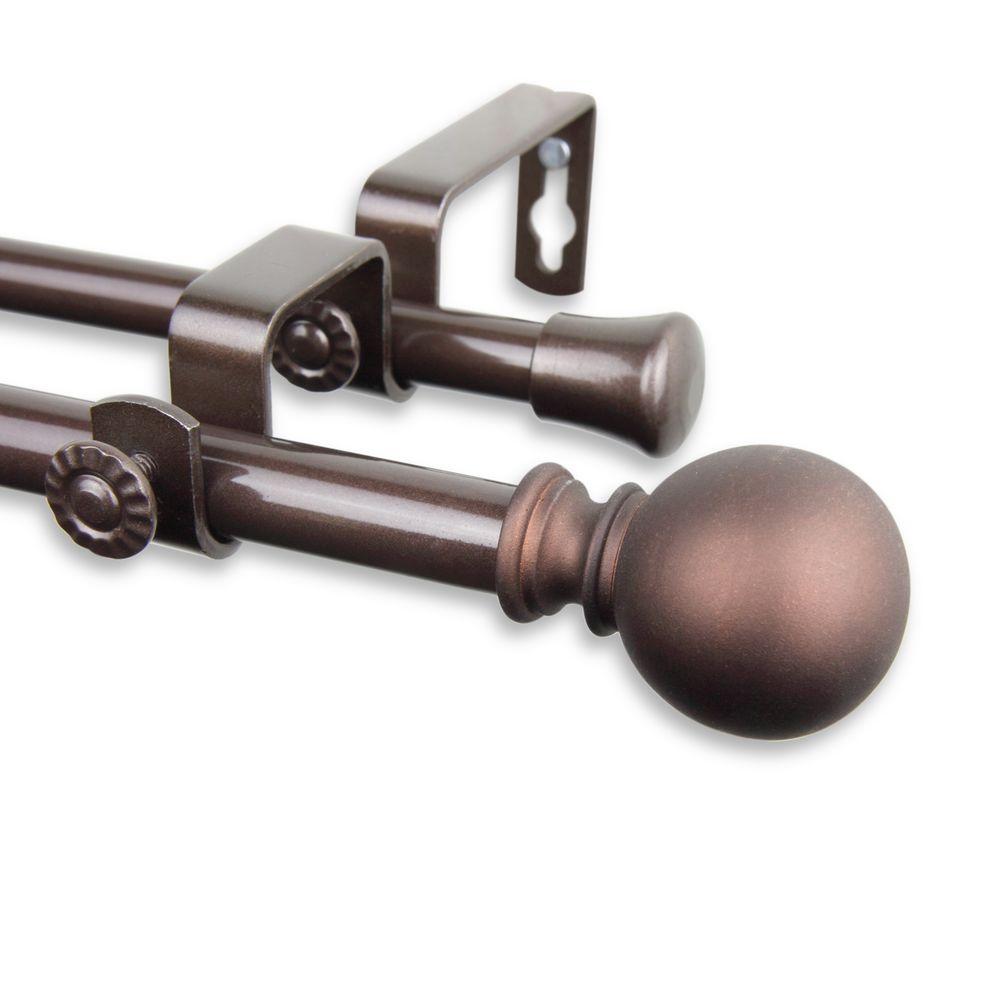 Rod Desyne Fort Double Curtain Rod 120 By 170 Inch Black Svcst Org