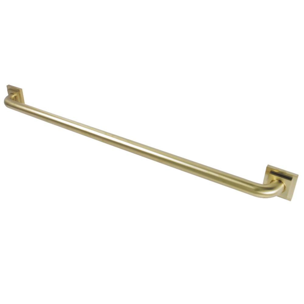 Kingston Brass Claremont 36 in. x 11/4 in. Grab Bar in Satin Brass