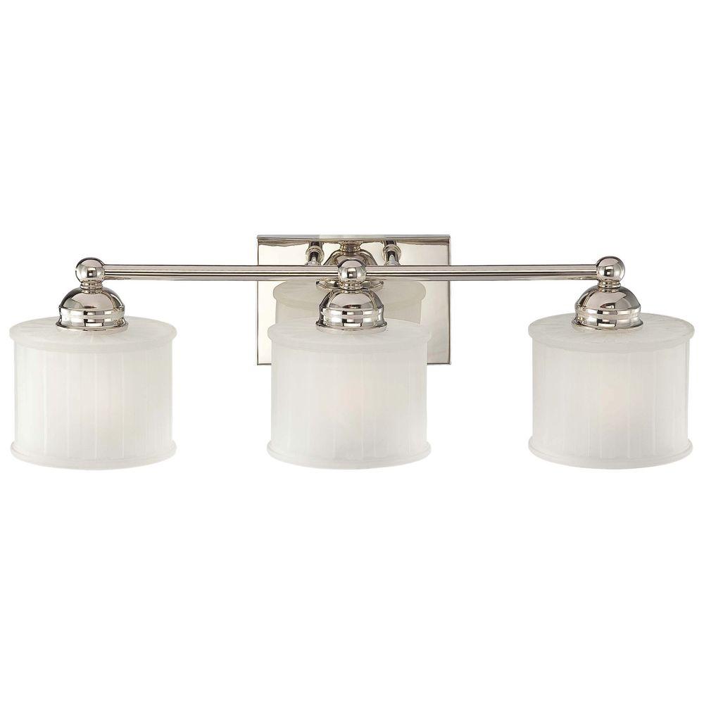 Minka Lavery 3-Light Polished Nickel Bath Light-6733-1-613 - The Home Depot