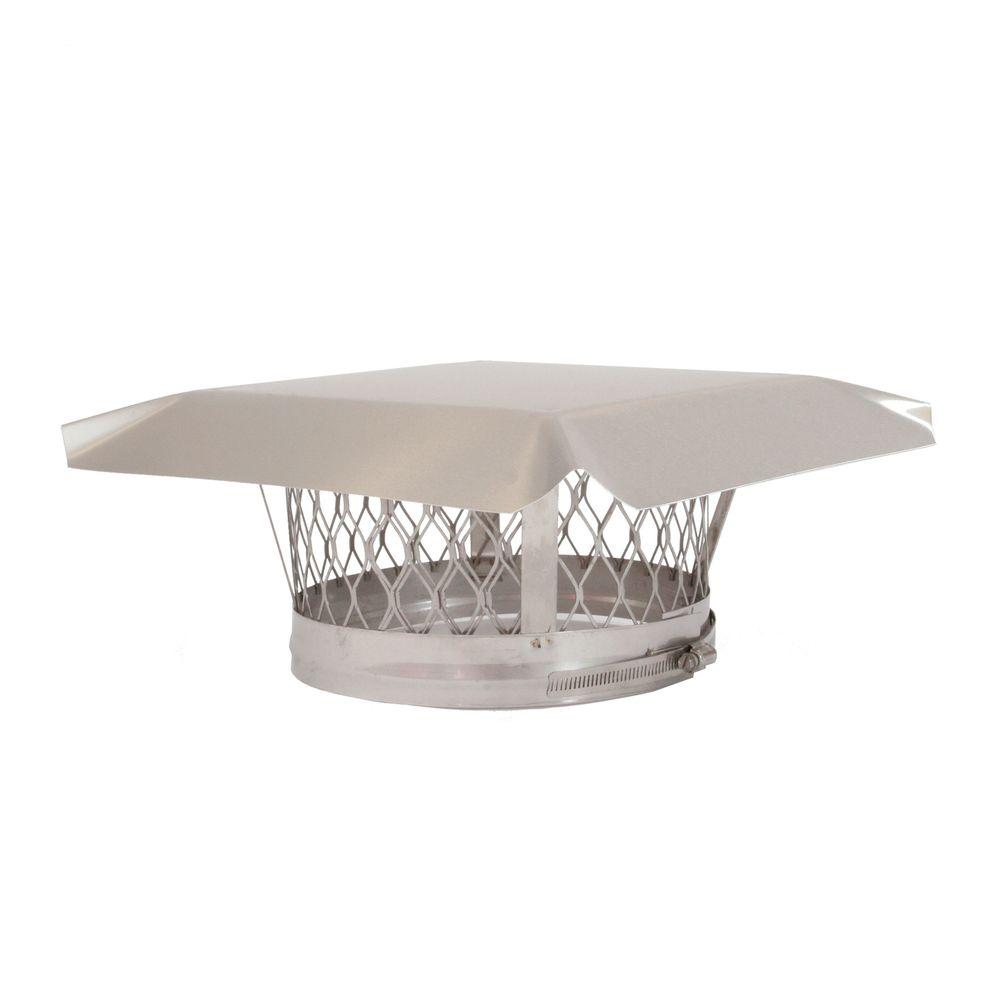 HYC 14 in. Round ClampOn Single Flue Liner Chimney Cap in Stainless