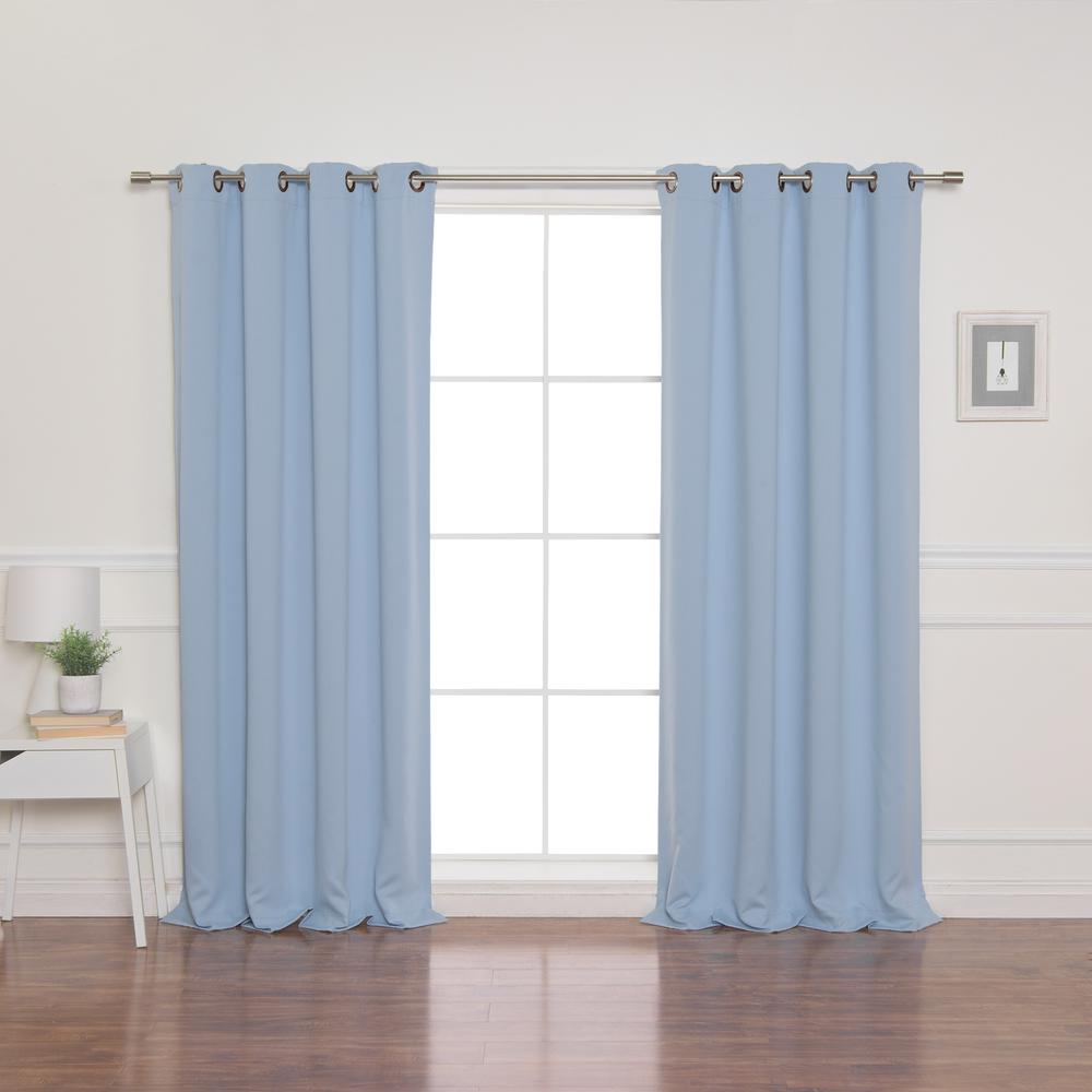 sky blue curtains