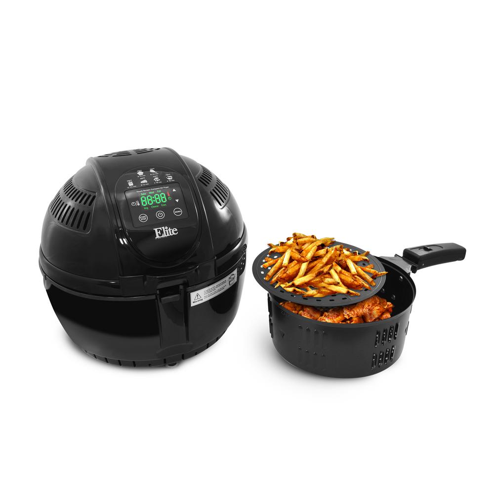 Elite 3.5 Qt. Digital Air Fryer in BlackEAF2500D The Home Depot