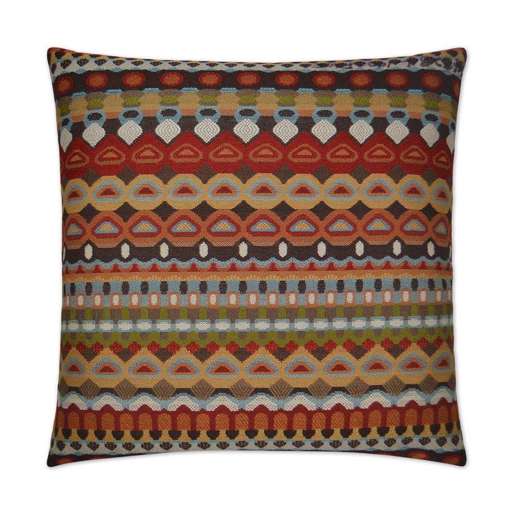 Da Bomb Carmine Feather Down 24 in. x 24 in. Standard Decorative Throw Pillow