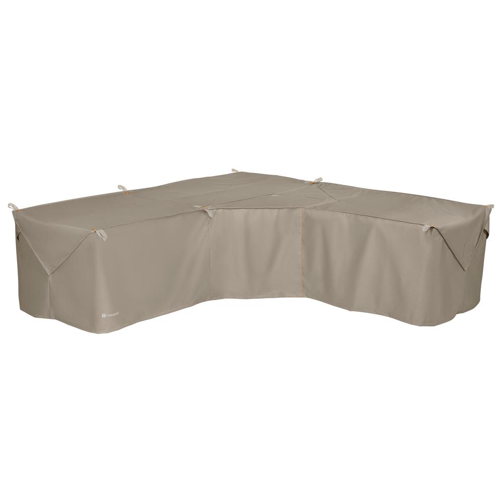 Waterproof Heavy Duty Outdoor Lawn Patio Furniture Cover Light Brown Pack of 1 30 W x 37 D x 31 H Seat Cover Sunkorto Patio Chair Cover