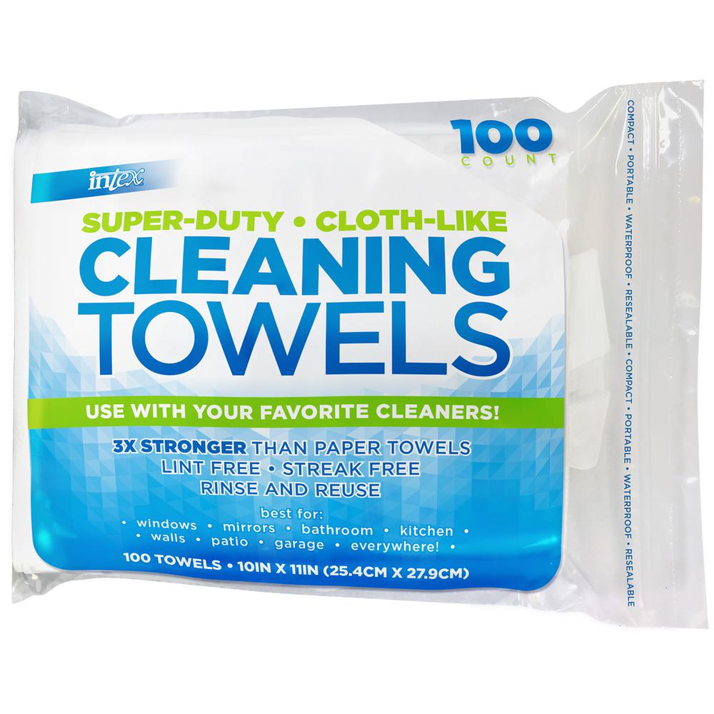 Photo 1 of 10 in. x 11 in. Cloth-Like Cleaning Towels (100-count)