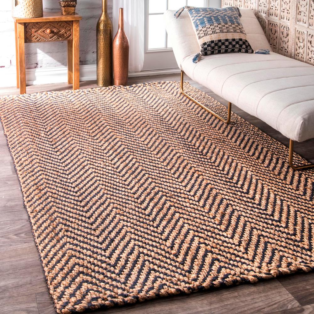 Chevron Spot Clean Industrial Area Rugs Rugs The Home Depot