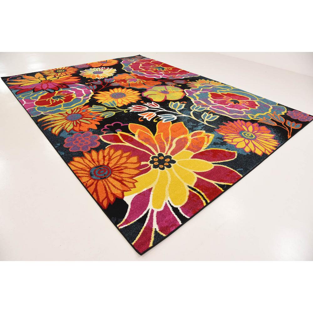 Unique Loom Lyon Kennedy Black 9 0 X 12 0 Area Rug The Home Depot