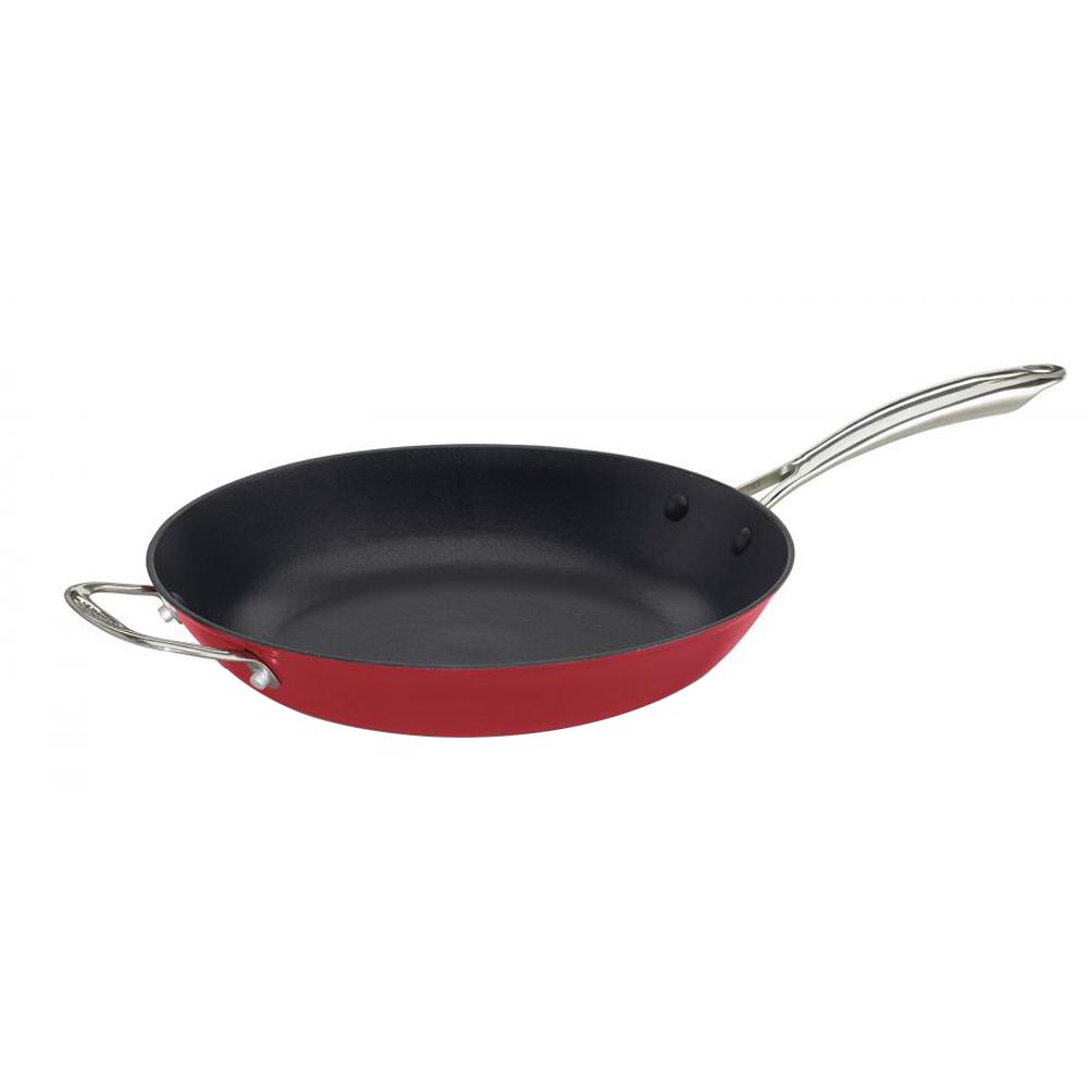 Cuisinart 12 in. Frying Pan With Helper Handle-CIL22-30HRN - The Home Depot