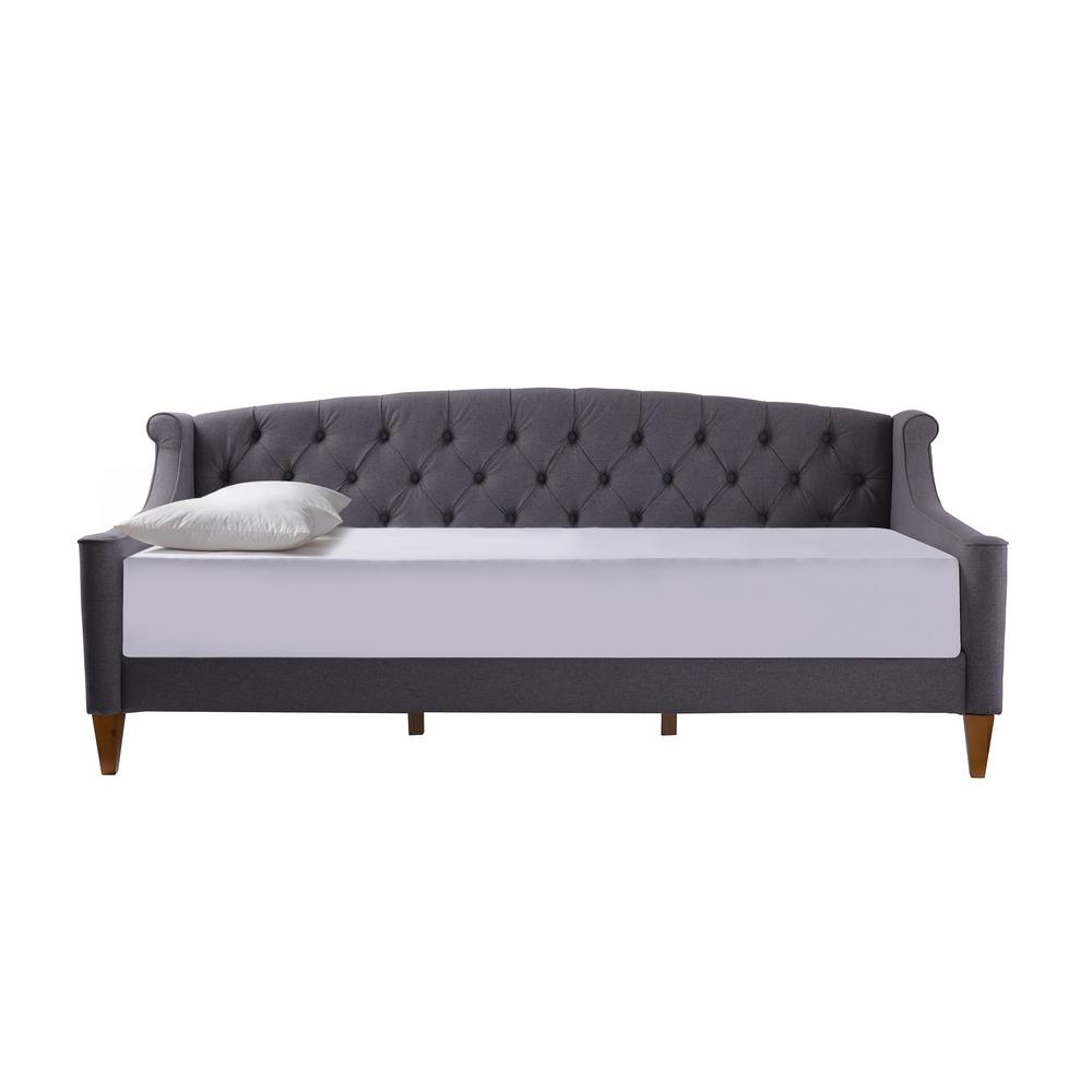 Jennifer Taylor Home Lucy 84 In Navy Blue Tufted Fabric 2 Seater Twin Sleeper Sofa Bed With Tapered Legs 65000 890 The Depot - Tufted Fabric Sofa Bed Jennifer Taylor Home Lucy 84 In Navy Blue Tufted Fabric 2 Seater Twin Sleeper Sofa Bed With Tapered Legs 65000 890 The Depot - Tufted Fabric Sofa Bed