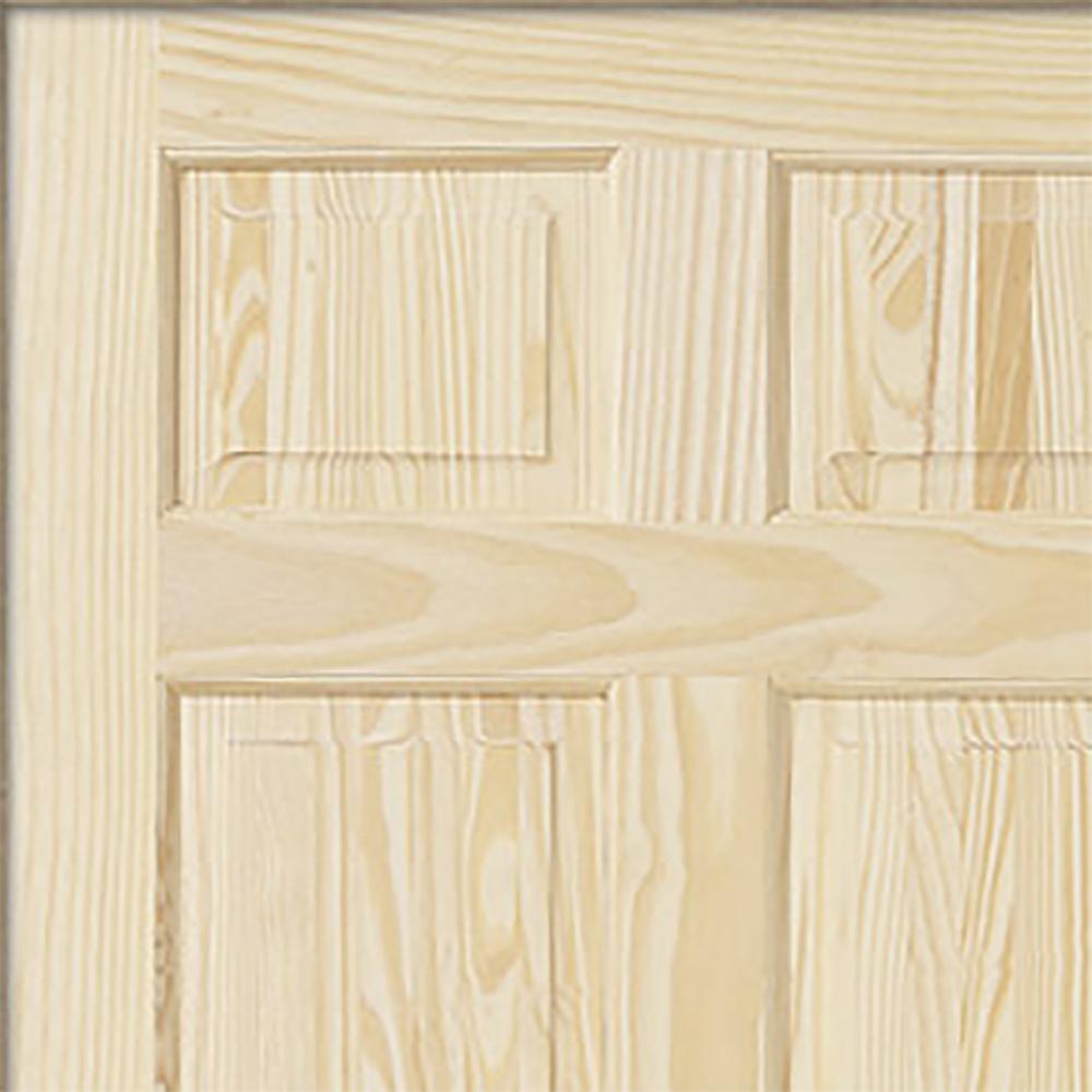Jeld Wen 24 In X 80 In Pine Unfinished Right Hand 6 Panel Solid