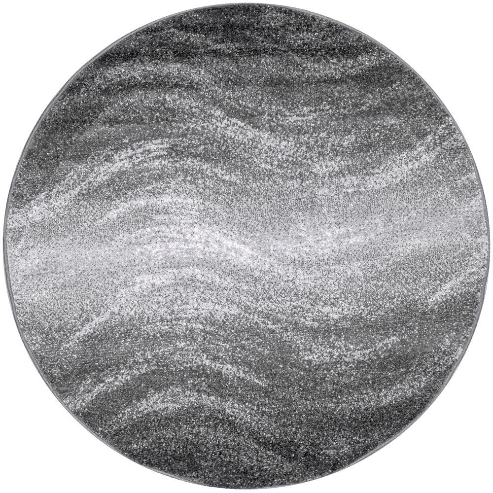 Nuloom Julene Contemporary Gray 5 Ft Round Rug 05a R505 The Gray 5 Ft Round Rug 05a R505