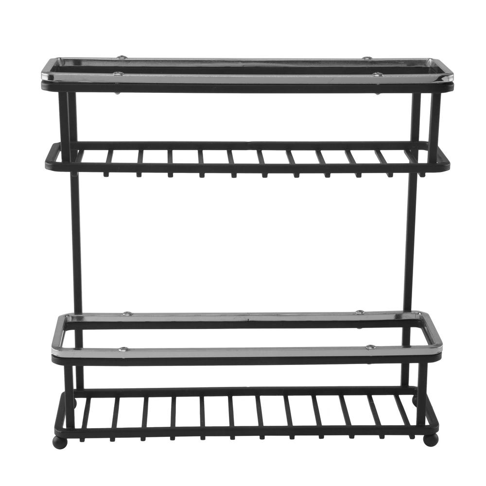 Macbeth 2 Tier Chrome Slim Line Spice Rack M 72004 Chrome The Home Depot