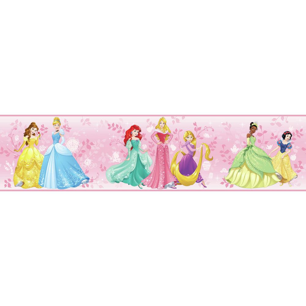 York Wallcoverings, Inc Disney Kids III Disney Princess Border-DY0334BD ...