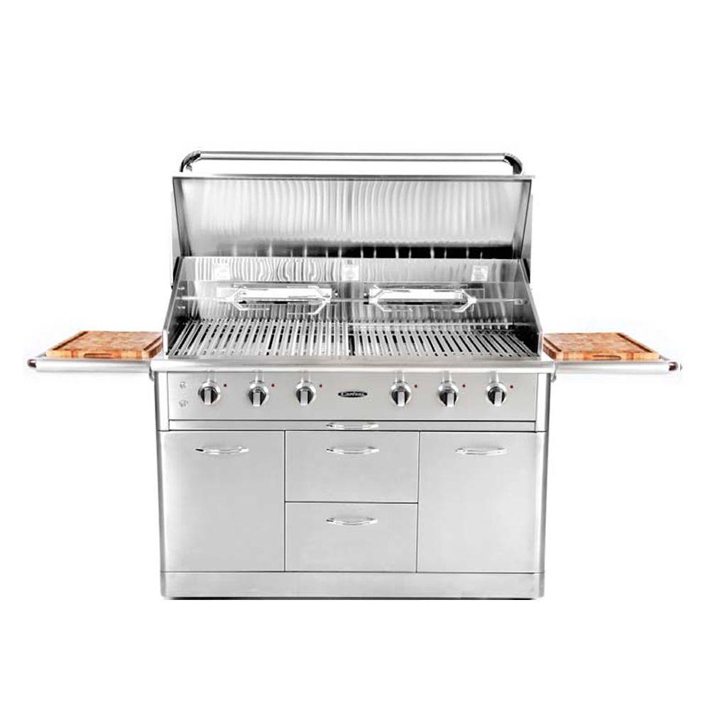 Capital Precision 6Burner Stainless Steel Natural Gas GrillHCG52RFSN The Home Depot