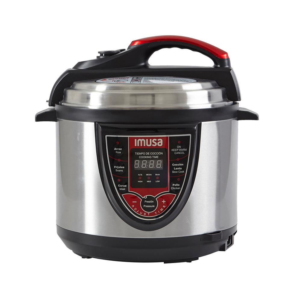 IMUSA 5 Qt. Digital Pressure Cooker in Red-GAU-80106 - The Home Depot