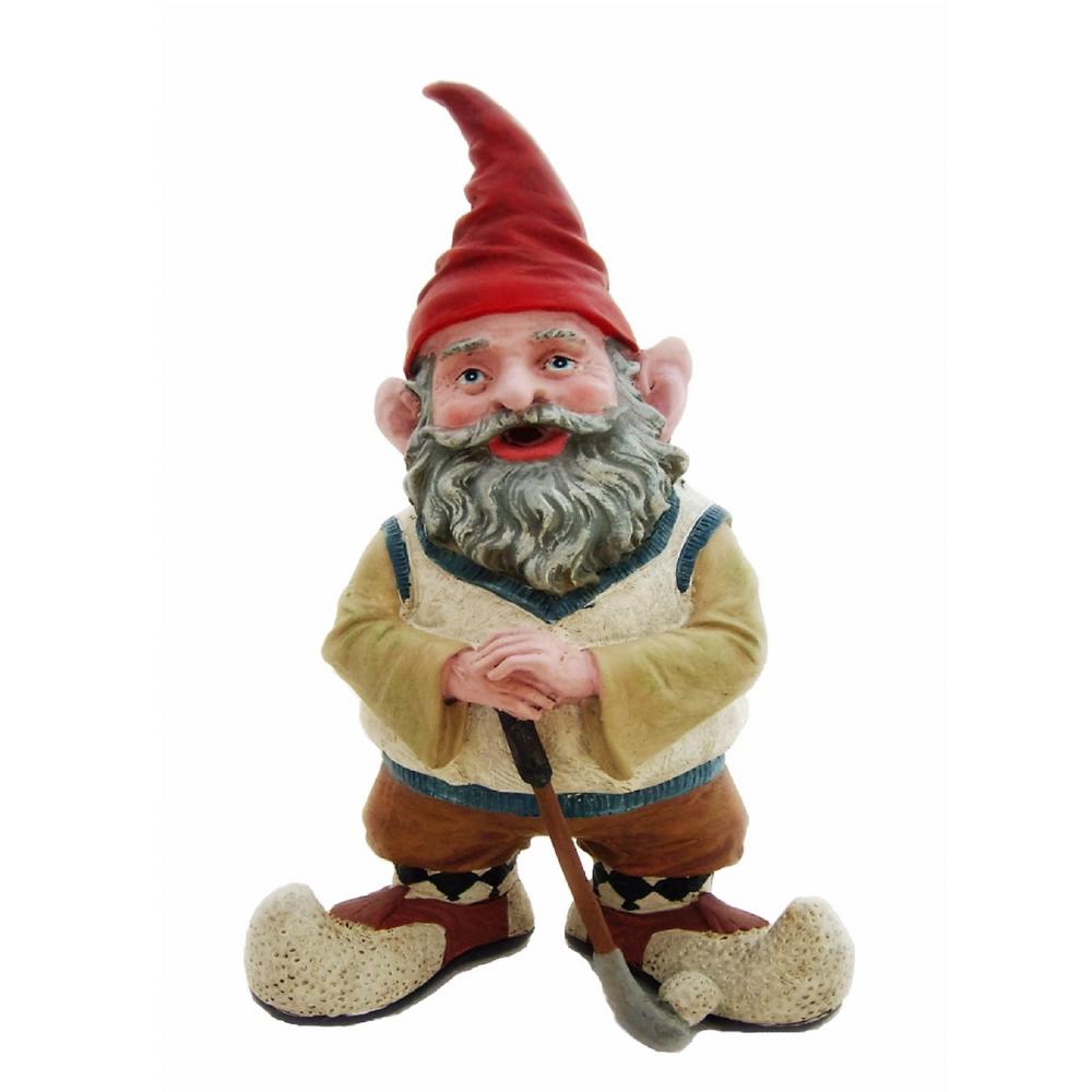 Homestyles 14 In H Greg The Golfer Gnome Holding A Golf Club And