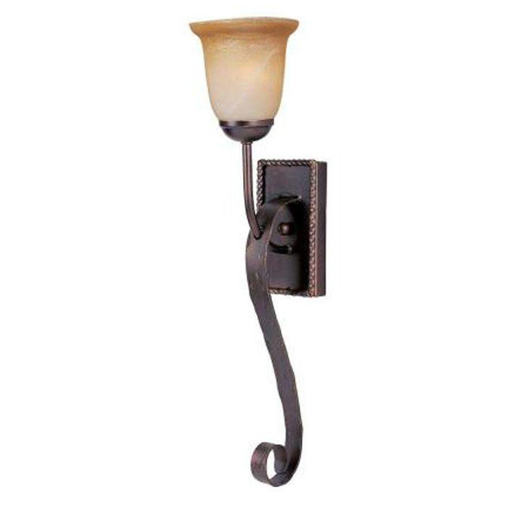 Maxim Lighting Aspen 1Light OilRubbed Bronze Sconce20618VAOI The
