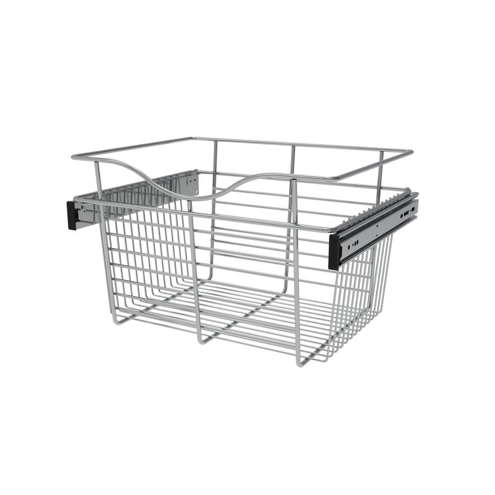 Rev A Shelf 18 In X 11 In Chrome Closet Pull Out Basket Cb