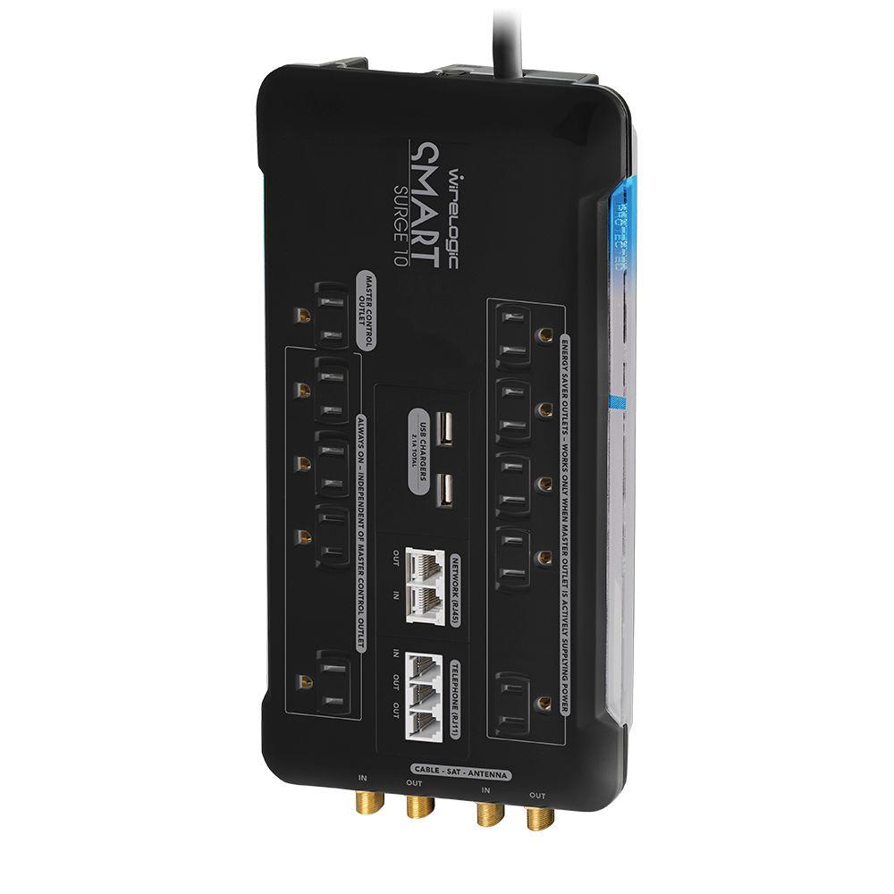 Monster Core Power 12Outlet Fireproof Surge Protector with USB and AV