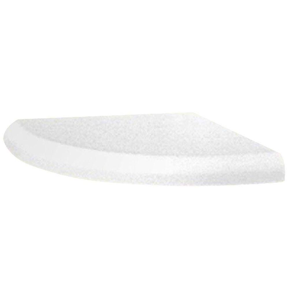 Corner Mount Solid Surface Triangular Soap Dishes in White (2-Pack ... Corner Mount Solid Surface Triangular Soap Dishes in White (2-Pack ...