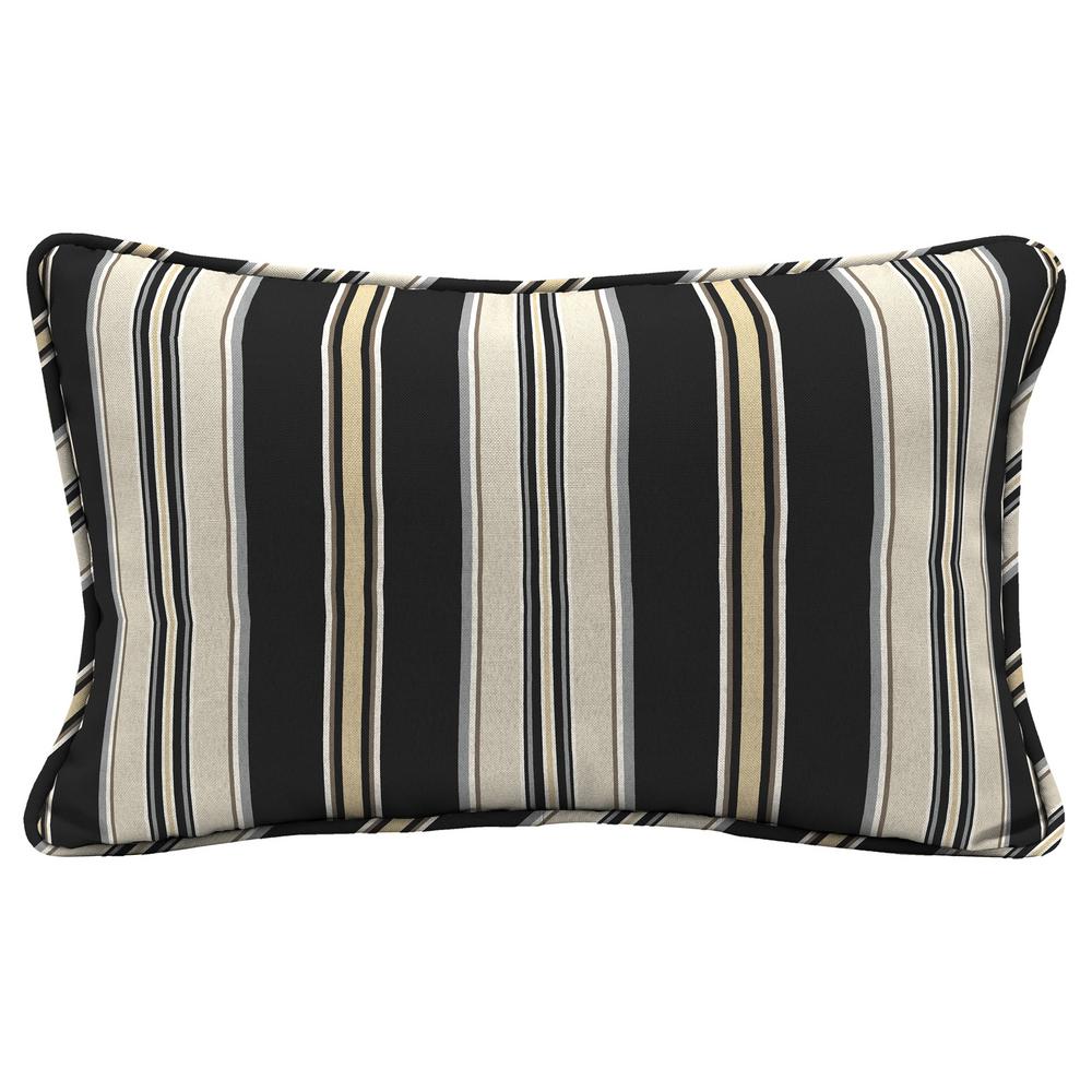 Hampton Bay Caroline Lumbar Outdoor Pillow (2Pack)JF27121BD9D2 The