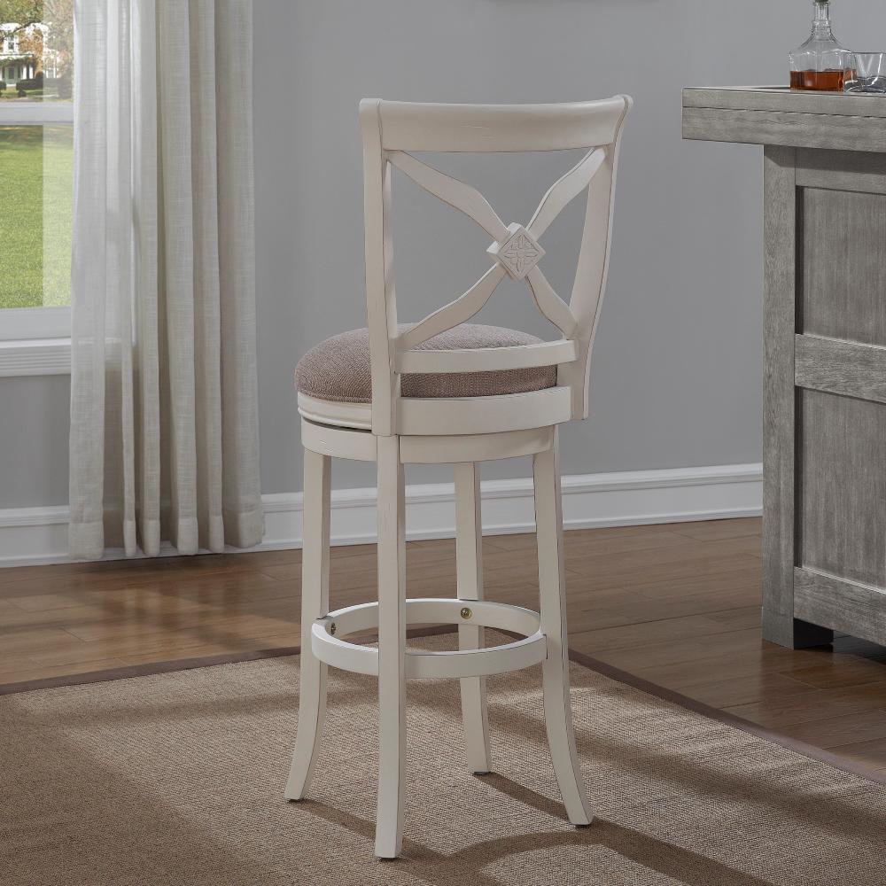 Distressed Cherry Impacterra QLIM225350985 Impact Swivel Stool 26 Counter Height 26 Counter Height Minson Corporation