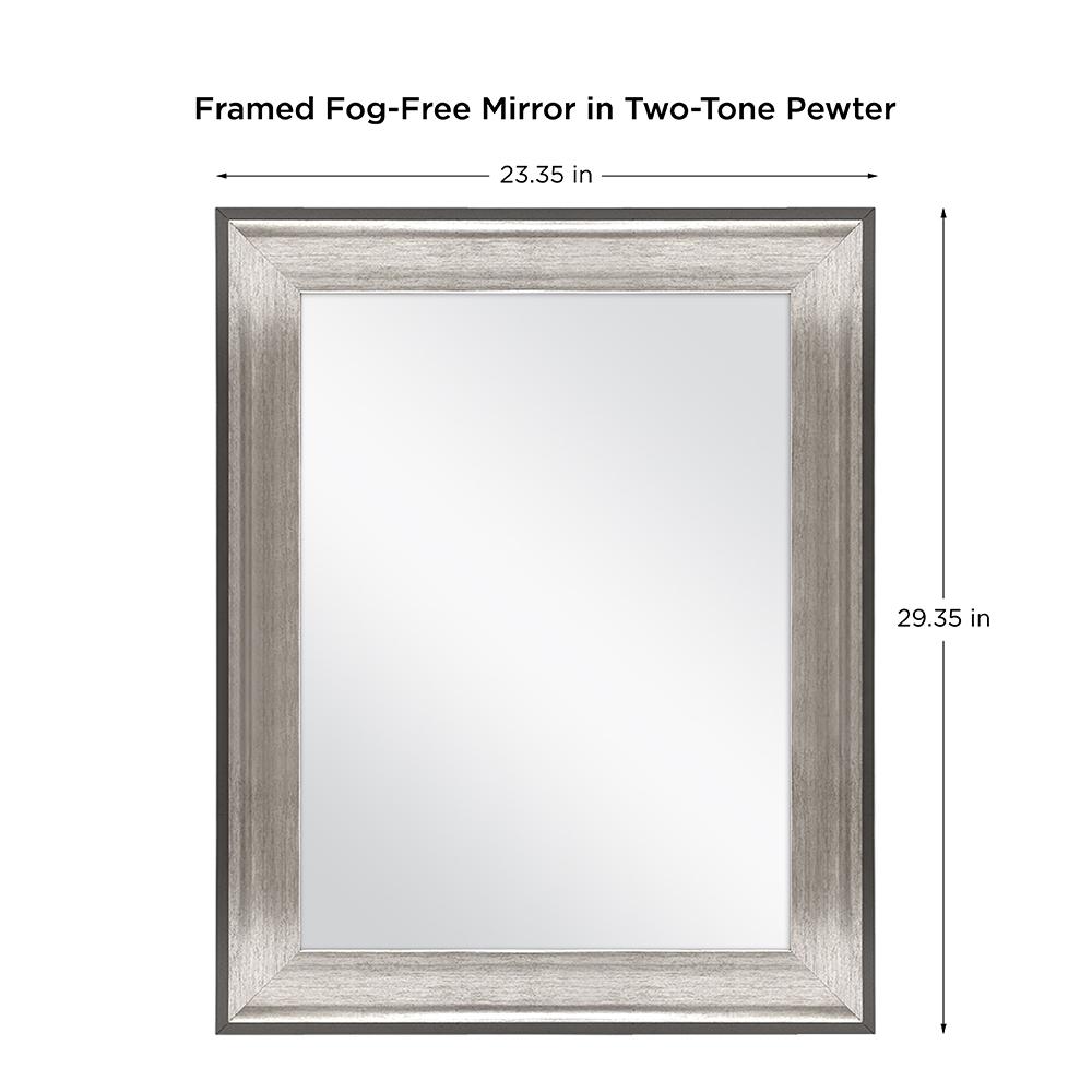 Home Decorators Collection 23 In W X 29 L Framed Fog Free Wall Mirror Two Tone Pewter 81158 The Depot - Pewter Oval Framed Wall Mirror Home Decorators Collection 23 In W X 29 L Framed Fog Free Wall Mirror Two Tone Pewter 81158 The Depot - Pewter Oval Framed Wall Mirror