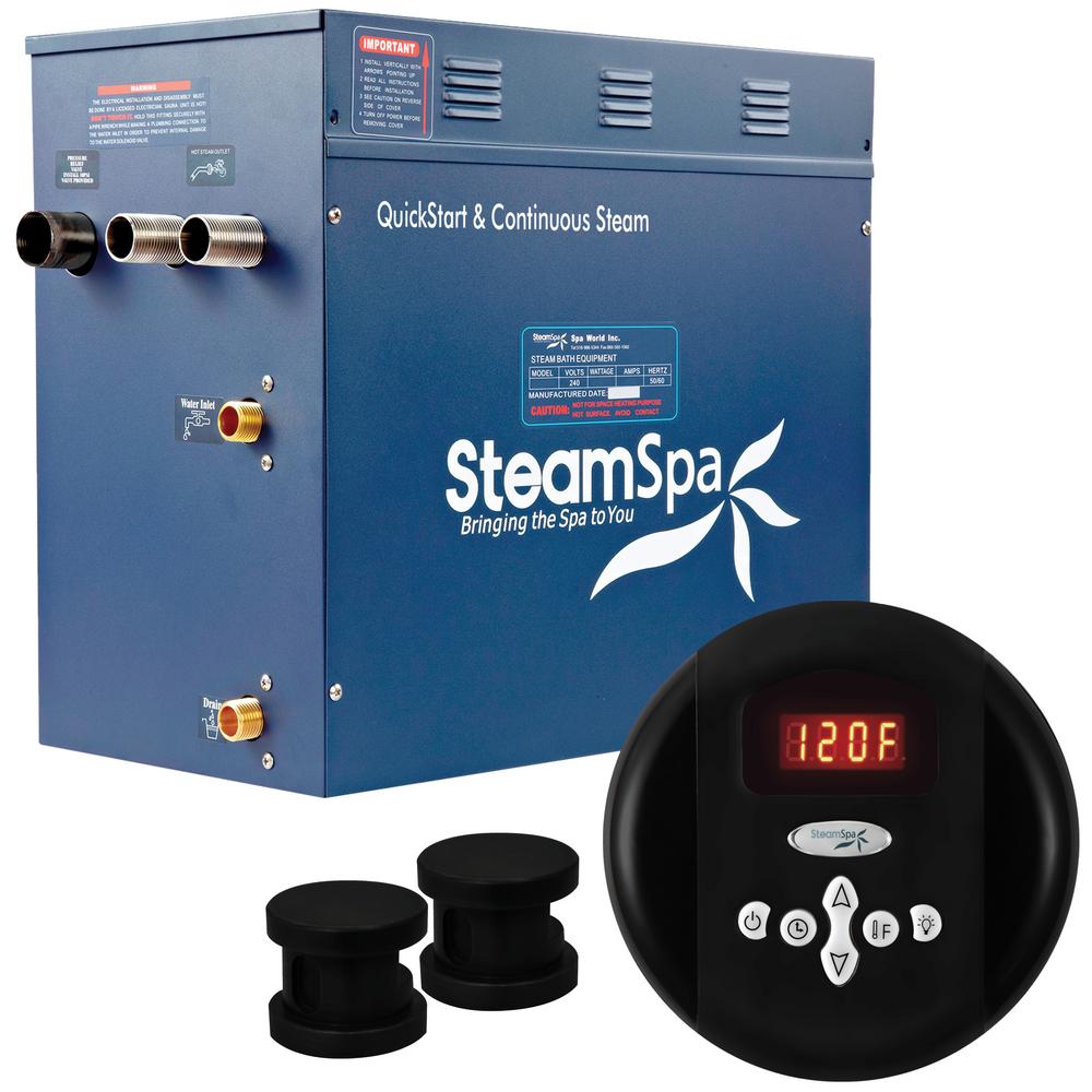 SteamSpa Oasis 12kW QuickStart AcuSteam Bath Generator Package in