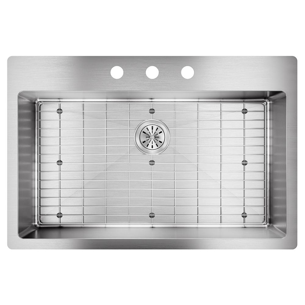 Elkay Crosstown Drop In Undermount Stainless Steel 33 In 3 Hole