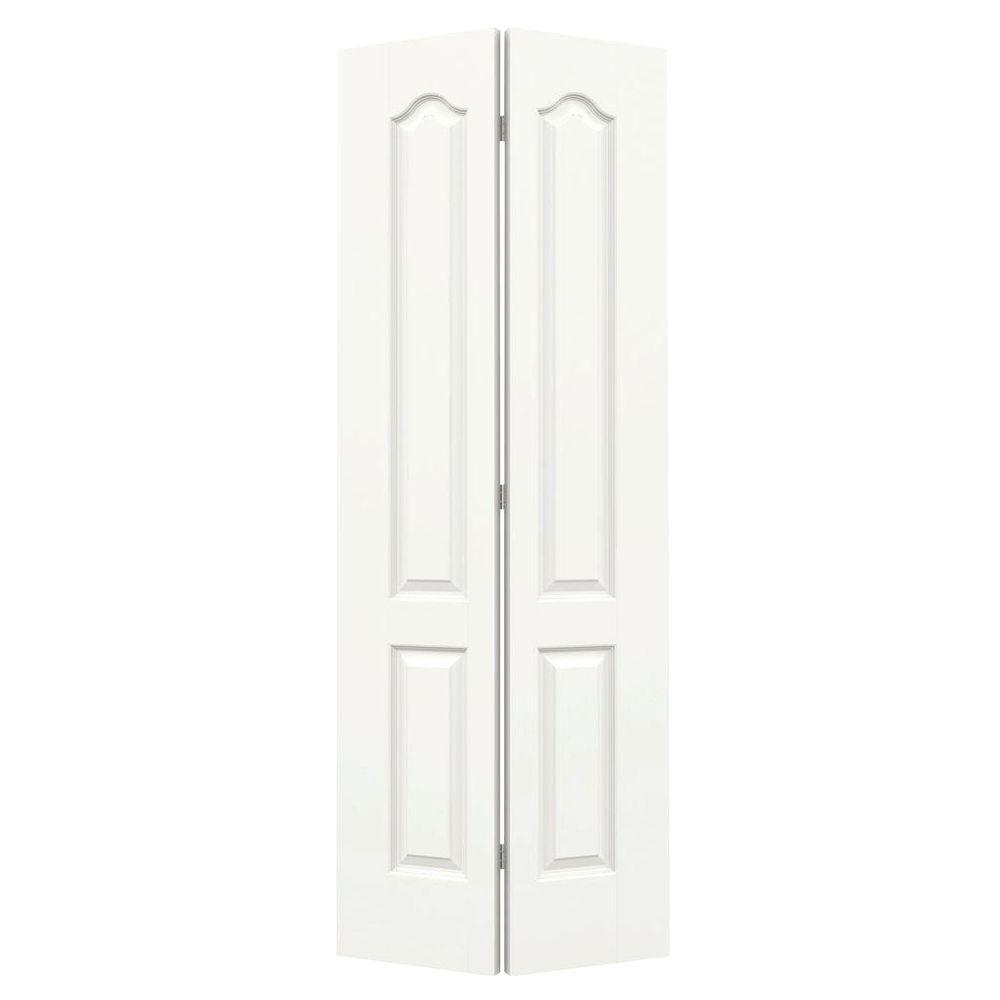 Bifold Doors Interior Closet The Home Depot 24 In X 80 Princeton White Painted Smooth Molded Composite