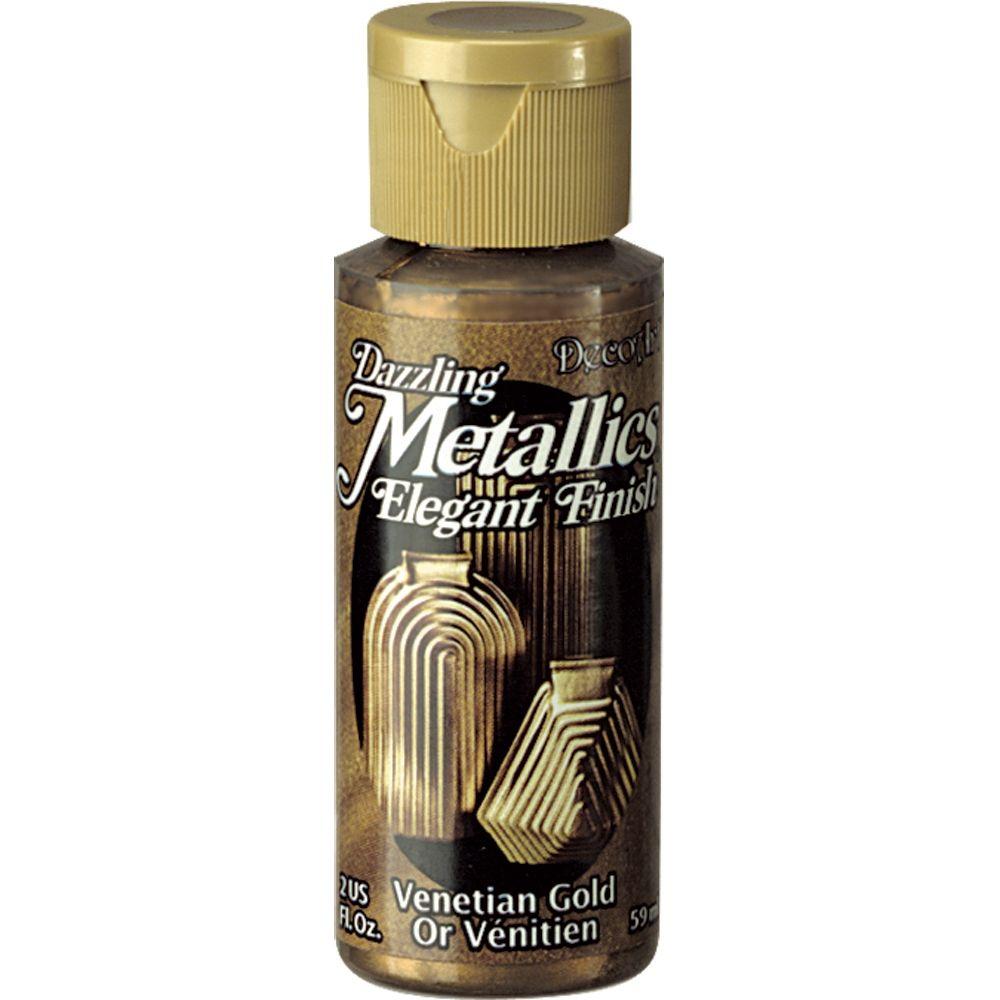 DecoArt Dazzling Metallics 2 oz. Gold Acrylic PaintDAO723