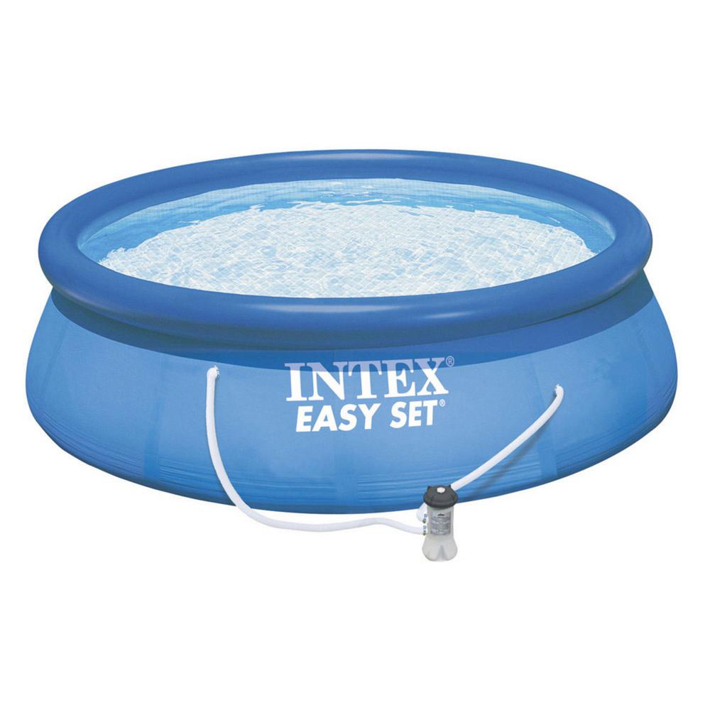 Intex 13 ft. Round 33 inch Deep Easy Set Swimming Pool with 530 GPH Filter Pump by Intex