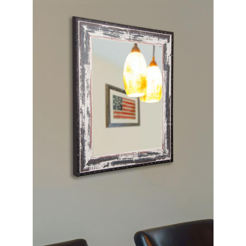 60 In X 40 Rustic Seaside Non Beveled Vanity Wall Mirror