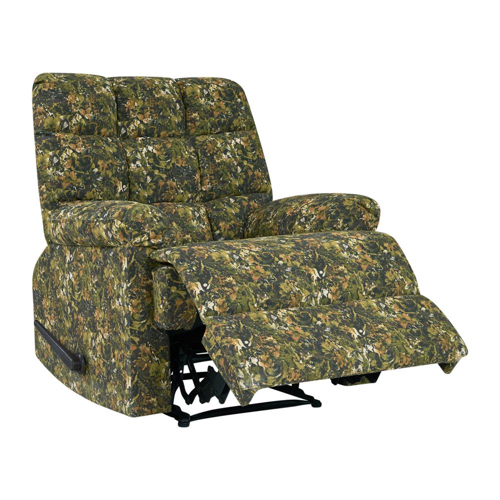 Prolounger Wall Hugger Multi Green Camouflage Reclining Chair With Wall Hugger Multi Green Camouflage Reclining Chair With Biscuit Sch Tufted Back