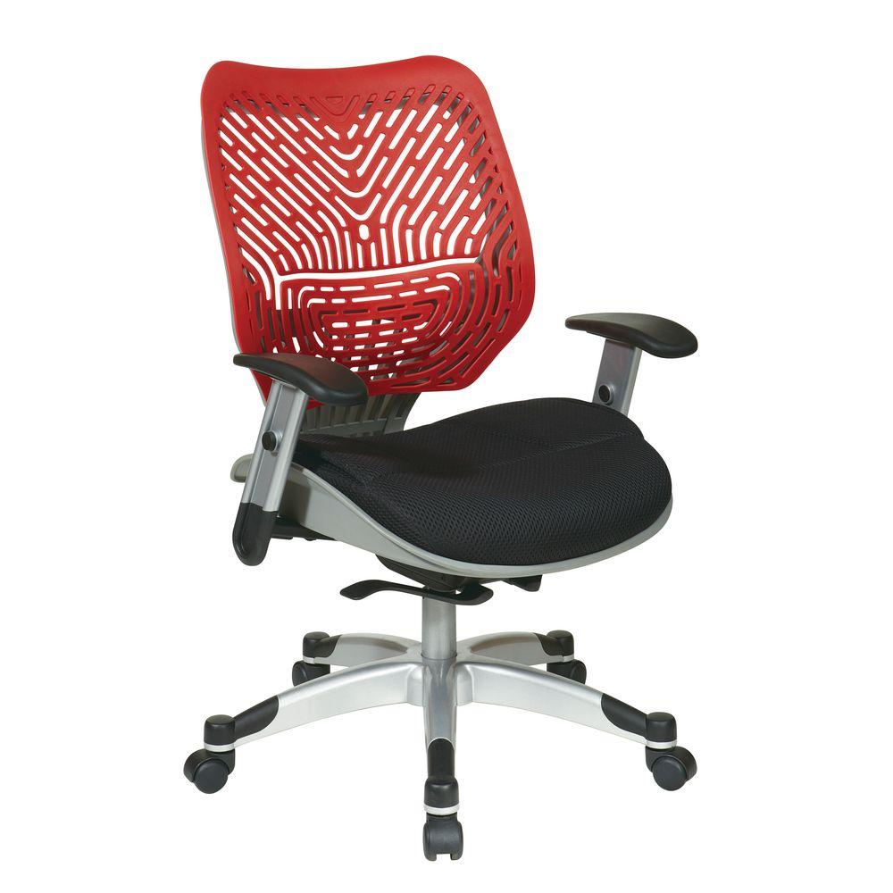 Office Star Products Revv Red Spaceflex Self Adjusting Manager Office Chair 86 M39c625r The Home Depot