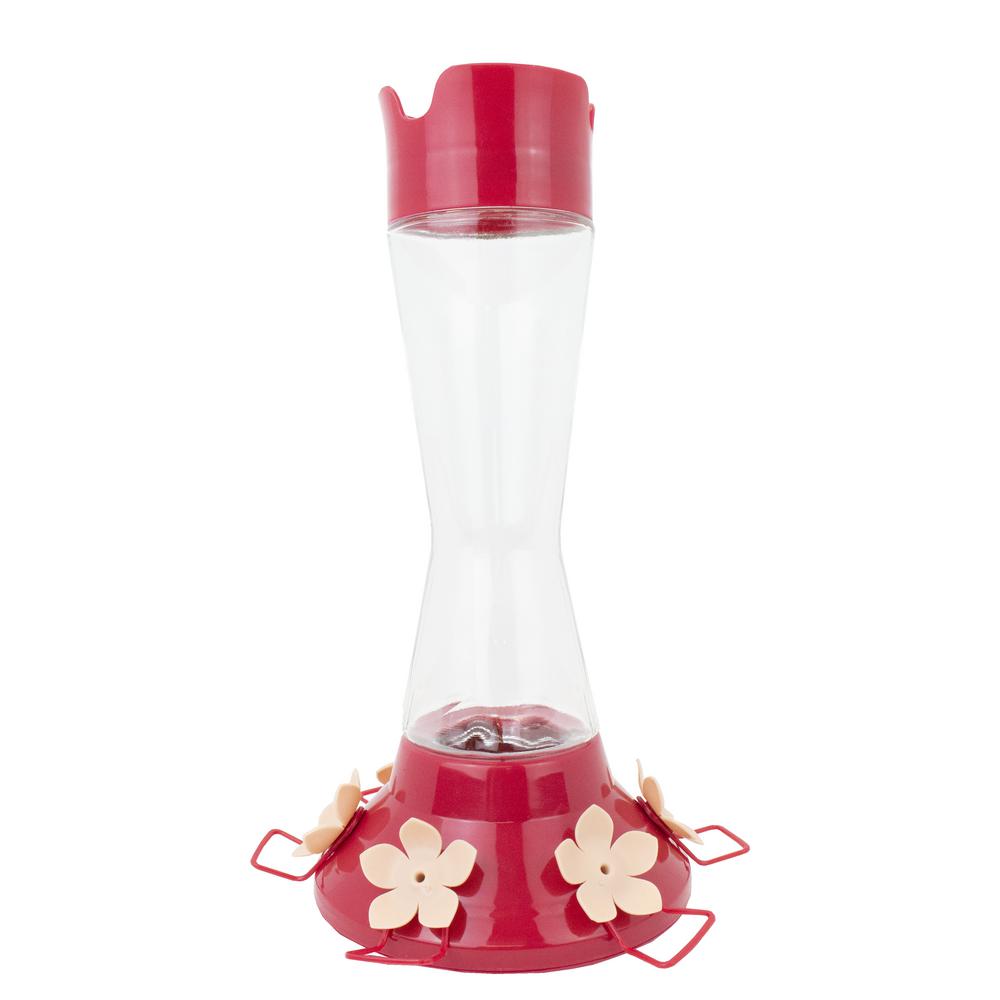 Perky-Pet Top-Fill Favored Pinch-Waist Glass Hummingbird Feeder – 20 oz