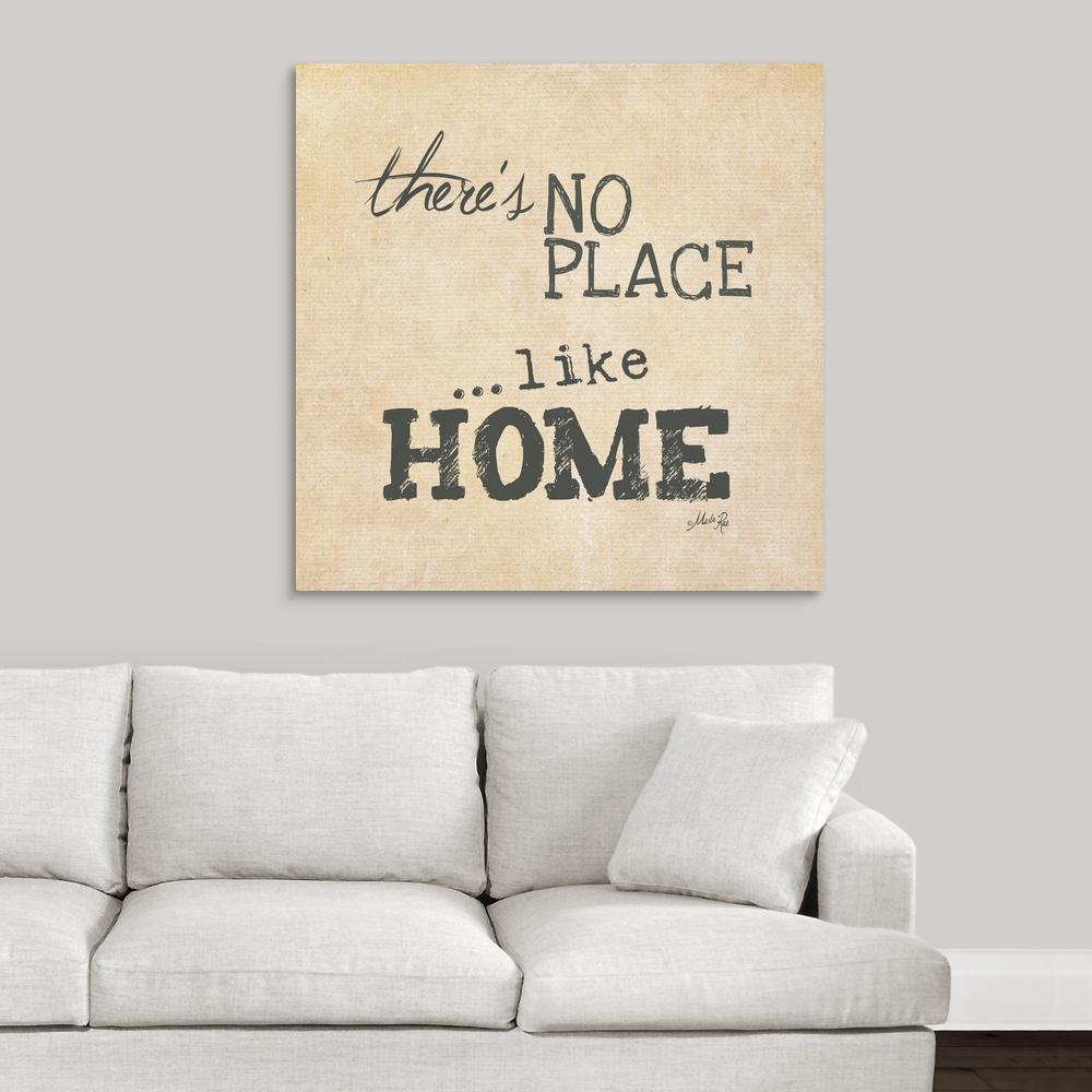 "there's no place like home"marla rae canvas wall art
