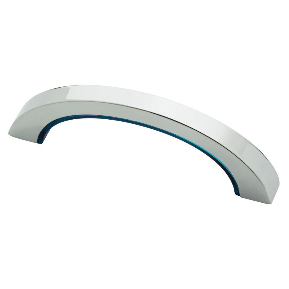 Liberty 3 in. (76mm) Chrome and Cobalt Blue Color Pop Drawer Pull
